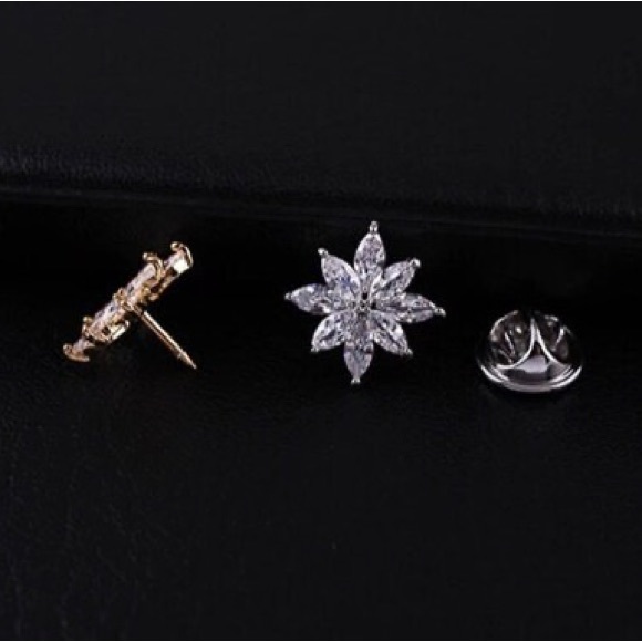 Copper Geometric Style Pin Small Brooch Popular Personality Star - Picture 4 of 8